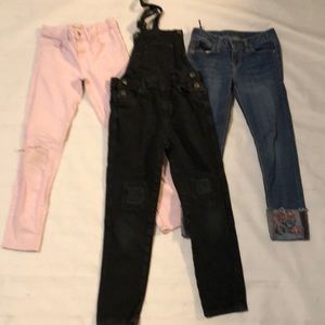 Lot of girls jeans